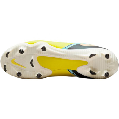 Këpucë futbolli Nike Phantom GT2 Academy FG MG DA4433 407, material që merr frymë, ngjyrë blu