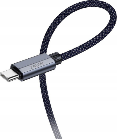 Kabllo karikimi HOCO, USB C në USB C, 240W PD 3.1, e zezë