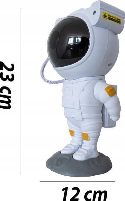 Projektor dekorativ LED Astronaut, dritë nate, shumëngjyrësh