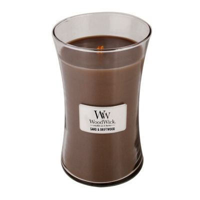 Qiri aromatik WoodWick Sand & Driftwood, 609,5 g