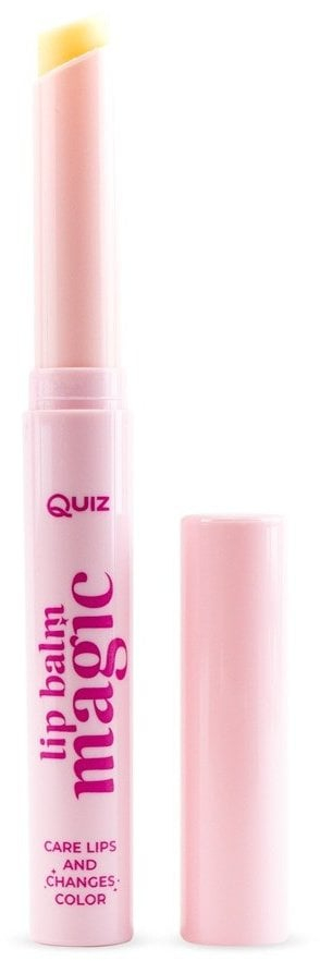 Балсам за усни Quiz Cosmetics Magic Lip Balm Slim, хидратантен, менувач на боја, розова