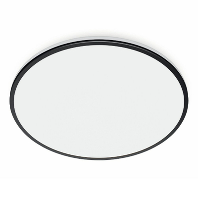 Plafonierë LED WiZ Rune, inteligente, Dual Zone, e zezë