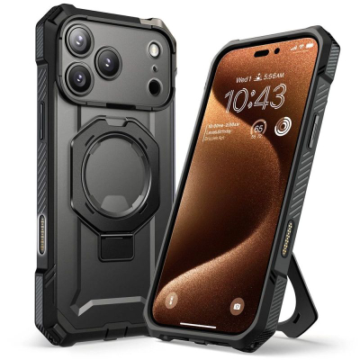 Kuti telefoni SUPCASE UB Grip për iPhone 17 Pro, me MagSafe, e fortë rugged, e zezë