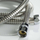 Zorrë dushi Tiger Ultrahose, 150 cm, ngjyrë krom, argjendtë