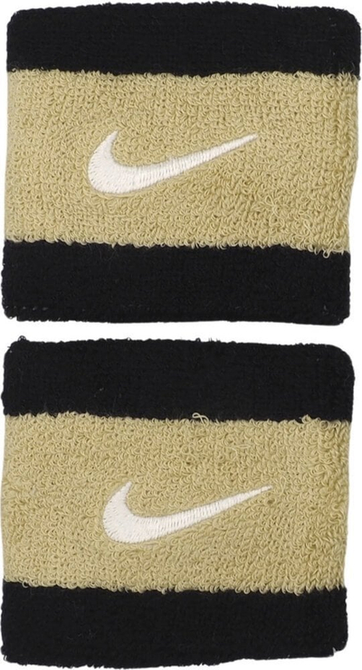 Byzylyk sportiv Nike Swoosh, set 2 copë, 6.5 cm, i zi