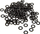 Set silenciues për tastierë King Mod Services, 125 unaza gome, për switche Cherry MX, i zi