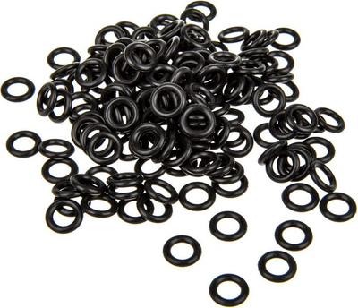 Set silenciues për tastierë King Mod Services, 125 unaza gome, për switche Cherry MX, i zi