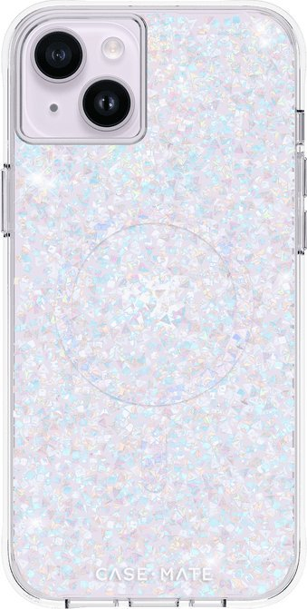 Mbulesë Case-Mate Twinkle MagSafe për iPhone 14 Plus, Diamond, transparente