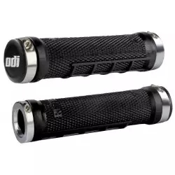 Doreza biçiklete ODI Ruffian MX MTB Lock-On, gome, e zezë me argjend