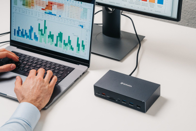 Stacion docking Verbatim USB-C Pro, 17 porta, gri