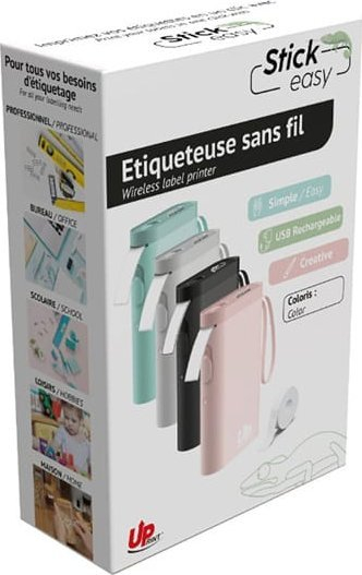 Printer etiketash UPrint Easy UP21, Bluetooth, me bateri që ringarkohet, rozë