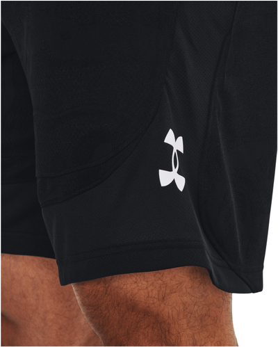 Кратки спортски панталони Under Armour Heatwave Hoops, мрежеста вентилација, брзо сушење, црни