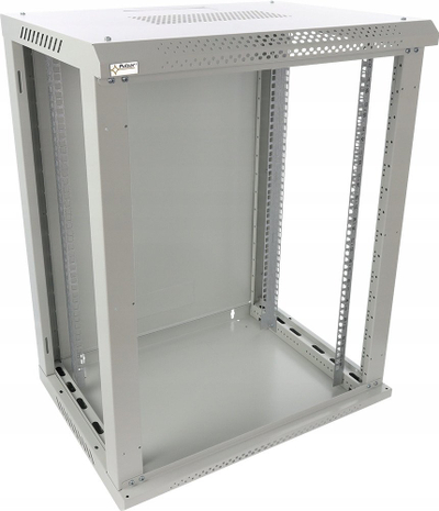 Kabinet RACK për mur RWA1864-G, 18U 19", 600x450 mm, gri