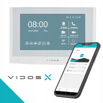 Panel dere Vidos 2IP S201-4, Full HD, lexues RFID, IP54, gri