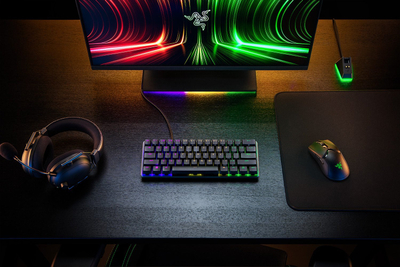 Тастатура за игри Razer Huntsman Mini, 60%, Аналогни прекинувачи, црна