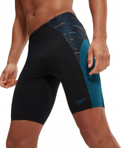 Rroba banje jammer Speedo Endurance+ Max për burra, e zezë me blu