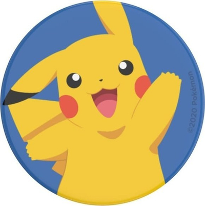 Држач за телефон PopSockets PopGrip Pikachu Knocked, универзален, жолт