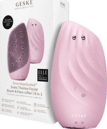 Furçë fytyre Geske Sonic Thermo Facial 8 in 1, sonike, termike, rozë