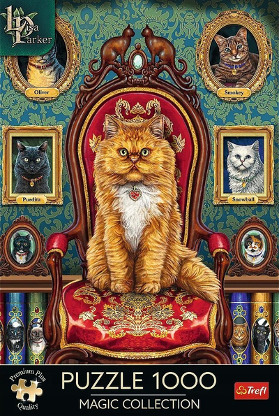 Puzzle Trefl Magic Collection Mad About Cats, 1000 copa, shumëngjyrësh