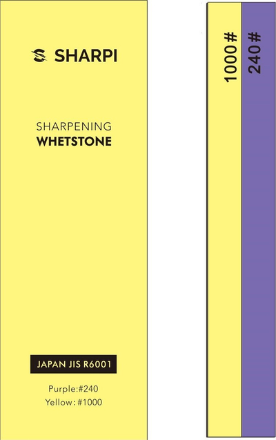 Gur mprehje Sharpi Whetstone #240/1000, me ujë, dyansh, i verdhë vjollcë