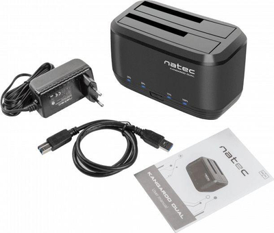 Stacion lidhës për hard diskun Natec KANGAROO DUAL, 2.5 ", 3.5", USB 3.0