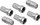 Set konektorësh SAT Vayox, 4x fisha F 6,8mm, 2x bashkues F, metalikë
