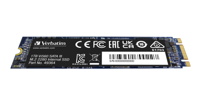 Внатрешен SSD Verbatim Vi560 S3 M.2, 1TB, SATA III, црн