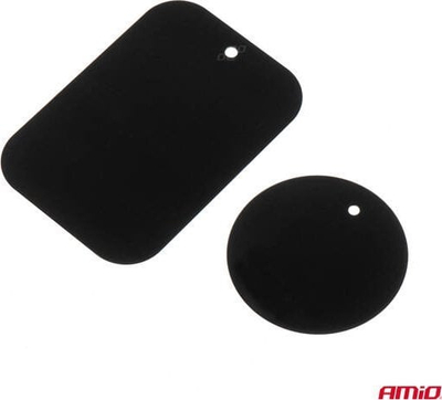 Mbajtëse magnetike telefoni për makinë AMiO 04142, rrotullim 360°, universale, e zezë