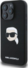 Mbulesë telefoni Karl Lagerfeld Karl Head MagSafe, silikon, për iPhone 16 Pro Max, e zezë