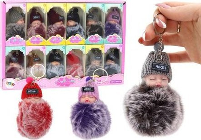 Varëse çelësash HDSP Doll, pelush pompon, kukull e vogël, ngjyra MIX