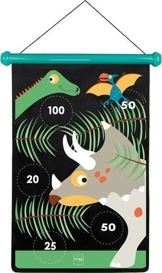 Loja me shenjester me magnet Dino World, me dy ane, per kalama, shume ngjyrash