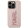 Mbajtëse telefoni Karl Lagerfeld KLHCP15X3DMBKCP, për iPhone 15 Pro Max 6.7", hardcase, rozë