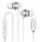 Kufje in-ear Forever EP-02, me kabllo, USB-C, të bardha