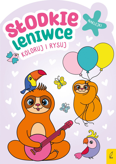 Libër aktiviteti Color and Draw Sweet Sloths, për ngjyrosje edhe vizatim, për kalamaj