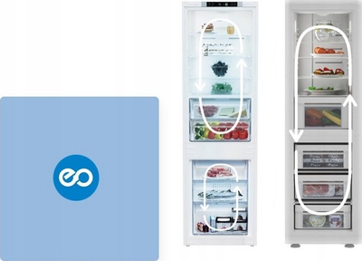 Frigo i integrum me ngrirës Beko BCNA275E5SN, 178cm, HARVESTfresh, i bardhë