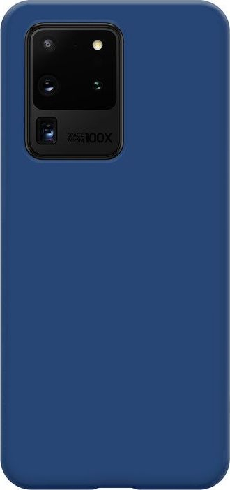 Kllëf telefoni Crong Color Cover për Samsung Galaxy S20 Ultra, silikon, blu