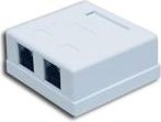 Мрежна приклучница Alantec GN002, UTP Cat 5e, 2x RJ45, бела