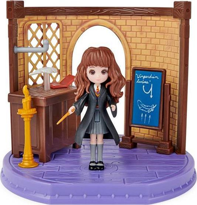 Set figurine Spin Master Wizarding World Spells Hermione, 7 cm, me aksesorë magjie, shumëngjyrësh