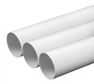Tub ventilimi PVC Vents KO150, diametër 150mm, gjatësi 1m, i bardhë
