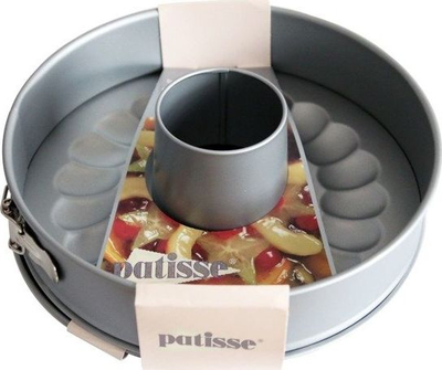 Formë torte Patisse Springform Silver Top, 26 cm, me tub, gri