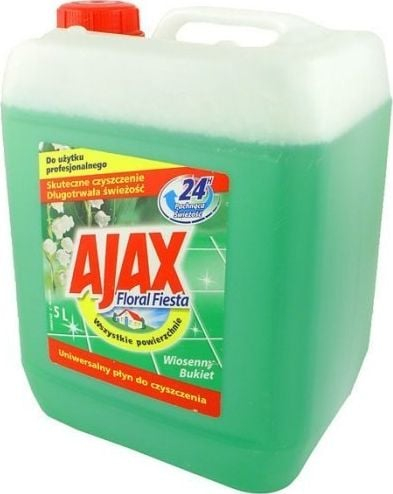 Lëng pastrimi Ajax Universal, 5L, me erë zambak, jeshil