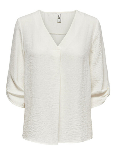 Bluzë Jacqueline de Yong JDYDIVYA Loose Fit 15226911, e bardhë