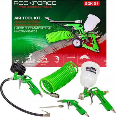 Set veglash pneumatike Rockforce, 5 pjesë