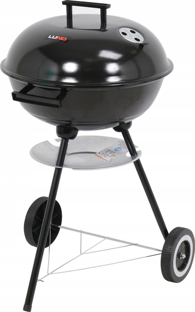 Grill me qymyr LUND 99906, i rrumbullt, 41 cm, me kapak