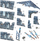 Set terreni sci-fi Battle Systems, modular 3D 28–35 mm, karton me printim me ngjyra, multi