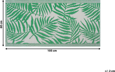 Tapet për jashtë Beliani KOTA, 60x105 cm, i kthyeshëm, jeshil