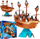 Lojë balancimi Woopie Pirate Ship Penguin, argjilë plastike, për fëmijë 3+, shumëngjyrëshe
