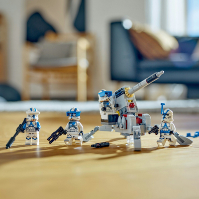 Set LEGO Star Wars 501st Clone Troopers 75345, Battle Pack, 4 minifigura, shumëngjyrëshe