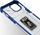 Mbrojtëse telefoni Hurtel Crystal Ring Case për iPhone 12 mini, hibride, me mbajtëse magnetike, blu