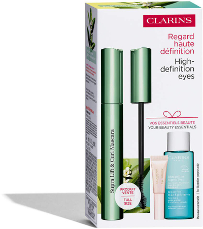 Set për sy dhe buzë Clarins High-Definition Eyes, maskara volumizuese, lip perfector, shumëngjyrësh